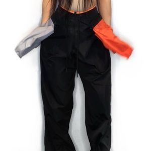 Black INSIDE OUT Pockets Joggers